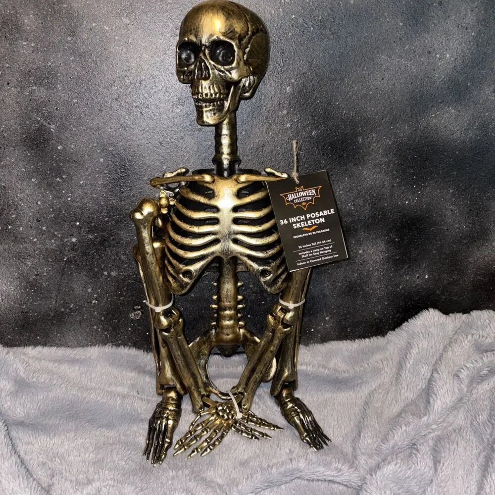 The Halloween Collection 36” Posable Skeleton - New Party Goth Grim Decorations